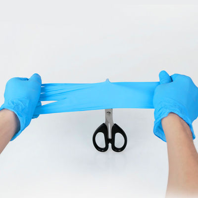 Les gants chirurgicaux de nitriles stériles de protection de mains imperméabilisent des gants de nitriles de preuve de piqûre
