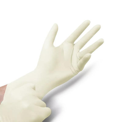 Les gants en poudre médicaux de latex saupoudrent le gant libre d'examen de latex pour dentaire