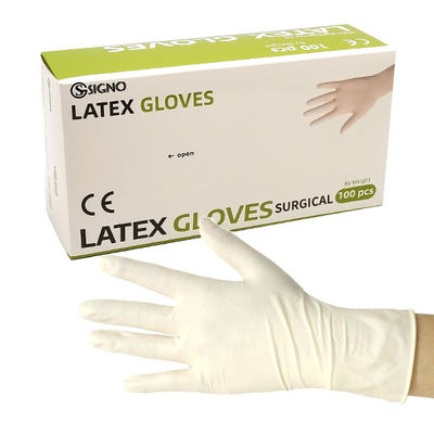 Gant patient médical non stérile en poudre fait sur commande d'examen de gants de latex