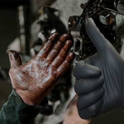 Gants jetables de nitriles de latex 6 gants de nitriles de Mil Household Hand Puncture Proof