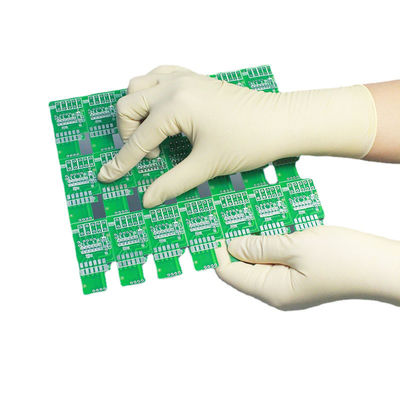 Gants libres de latex de poudre forte blanche laiteuse 6 gants d'examen de Mil Large Long Rubber Patient