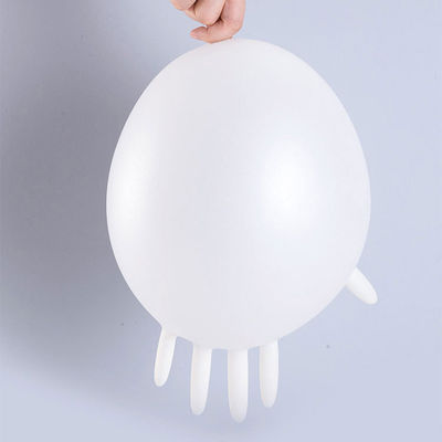 Anti gants élastiques acides de PVC de vinyle de protection de travail jetable transparente de gants