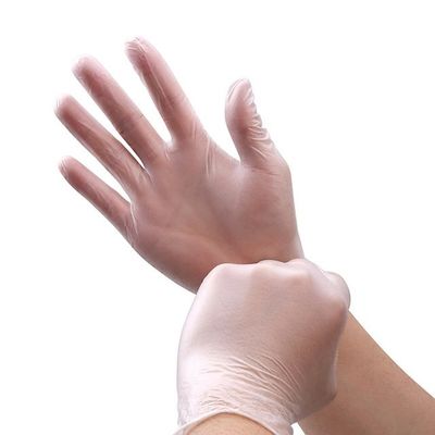 Gants en plastique d'examen de vinyle de PVC de gants coupe jetable de taille moyenne d'anti jetables