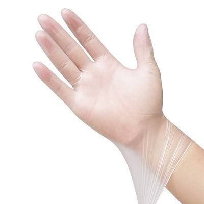 Gants en plastique d'examen de vinyle de PVC de gants coupe jetable de taille moyenne d'anti jetables