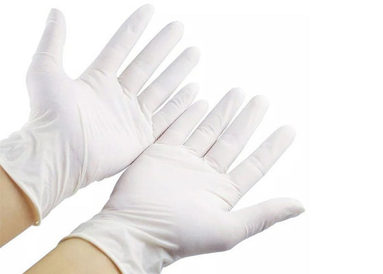 La protection EN374 de main saupoudrent les gants libres de latex pour l'examen médical