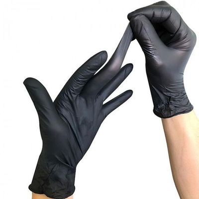 Résistance à la corrosion de XS-XL de vinyle de nitriles de gants jetables de mélange