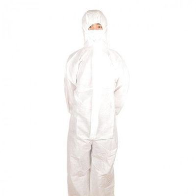 Les combinaisons protectrices jetables des peintres 30-70gsm blancs fonctionnent des costumes