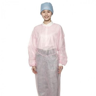 2 robes cliniques stériles de niveau patientes des robes jetables pp de l'isolement 35gsm