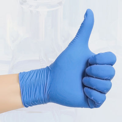 Gants jetables ambidextres de travail de nitriles de Signo moyennement grands