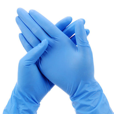 Gants jetables ambidextres de travail de nitriles de Signo moyennement grands