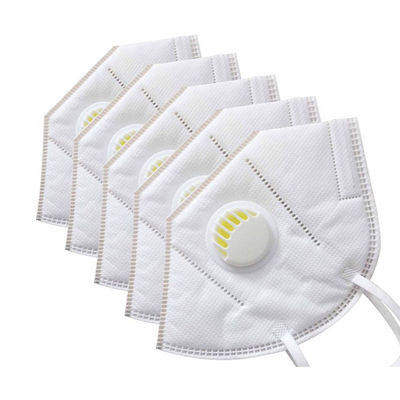 Masque protecteur protecteur jetable des adultes 5Ply KN95 avec la valve simple