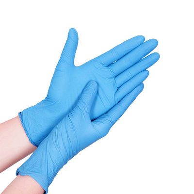 Larme moyenne de gants jetables purs de nitriles de FDA 510K résistante
