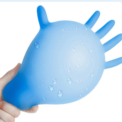 Preuve S M L résistance médicale bleue de piqûre d'alcali de gants de nitriles de XL