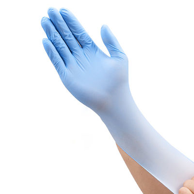 Gants libres de nitriles de poudre libre de latex de la longueur 240mm de SIGNO pour l'usage médical
