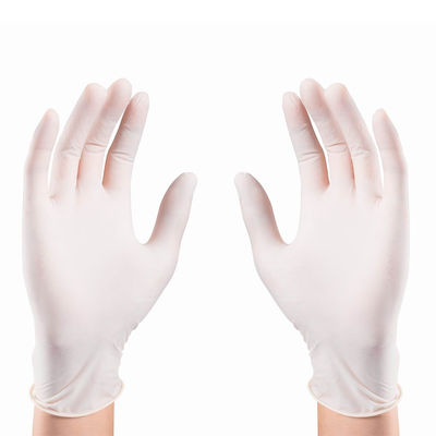 Sentiment de gants médicaux jetables blancs de latex d'EN455 S-XL bon