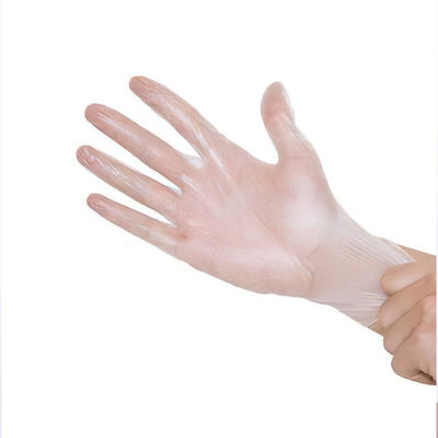 Les gants jetables de vinyle de contact sans heurt de PVC saupoudrent l'anti OEM et ODM libres de coupe