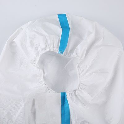 Combinaisons protectrices jetables chimiques non-tissées M L XL 2XL 3XL 4XL de PPE