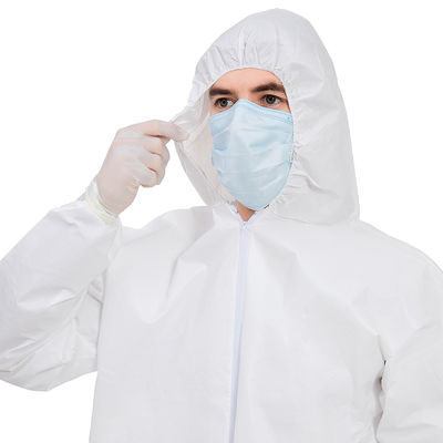 Blocage de la salopette chirurgicale de combinaison médicale jetable de SMS pp de sang