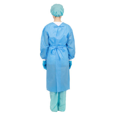 SIGNO imperméabilisent les robes protectrices jetables d'isolement de polyéthylène des robes 45gsm