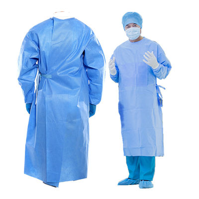 Robe médicale stérile personnalisable de protection de robe chirurgicale d'ISO9001 pp