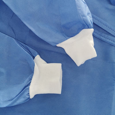Le bleu contre les robes cliniques jetables ISO13485 de bactéries a certifié