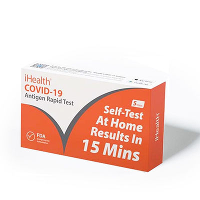 IHealth écouvillon à la maison rapide d'immersion de FDA de 15 de minutes 19 d'essai rapide clair kits d'essai
