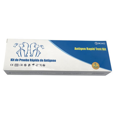 Méthode colloïdale d'or d'essai de SAR Cov 2 d'antigène d'essai rapide de Kit Saliva Swab Home Self