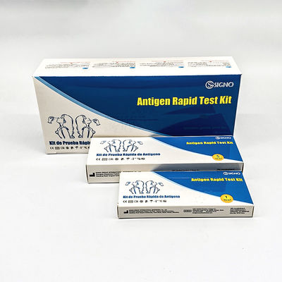 La cassette rapide d'essai d'antigène nasal de crachat de salive s'est assemblée le kit en nylon d'essai d'antigène d'écouvillon d'astuce
