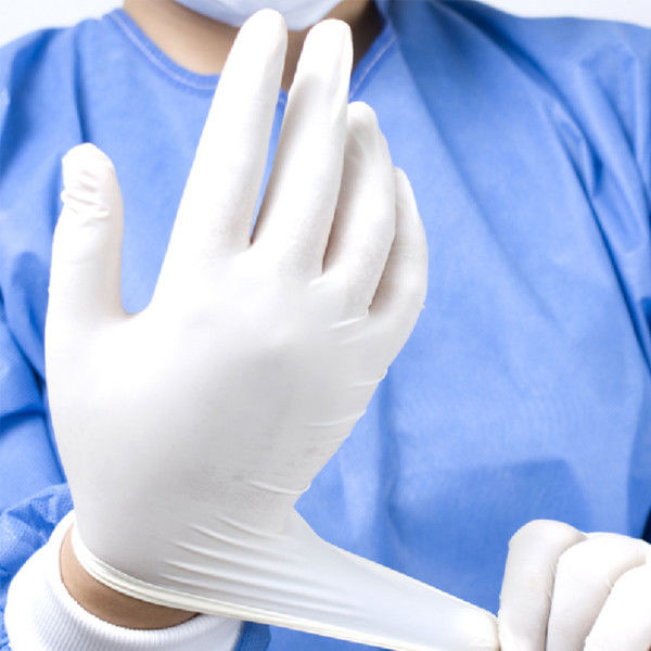 Gant patient médical non stérile en poudre fait sur commande d'examen de gants de latex