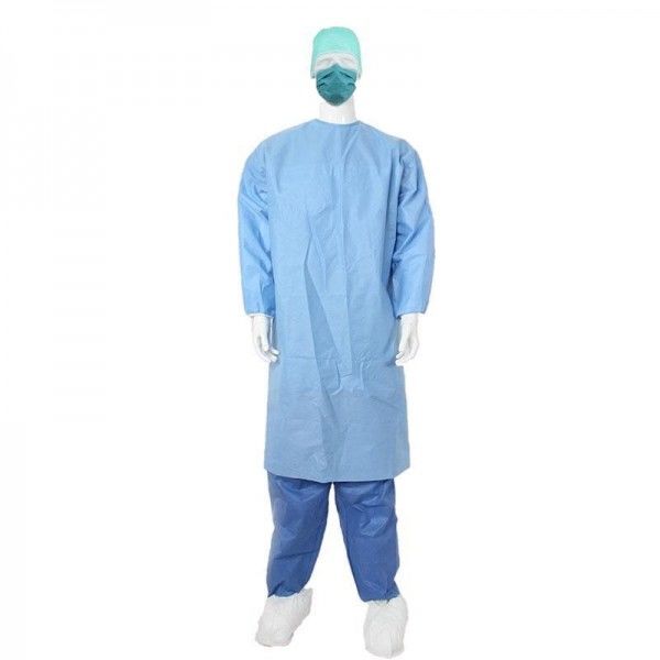 Robe jetable chirurgicale jetable antistatique imperméable du manteau 18-60gsm Ot