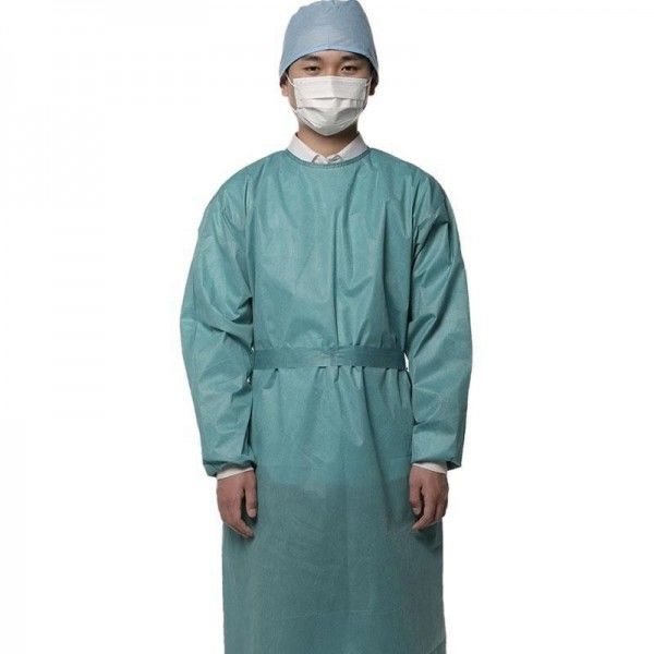 La robe chirurgicale médicale de vert de FDA ISO13485 a renforcé docteur jetable Gown