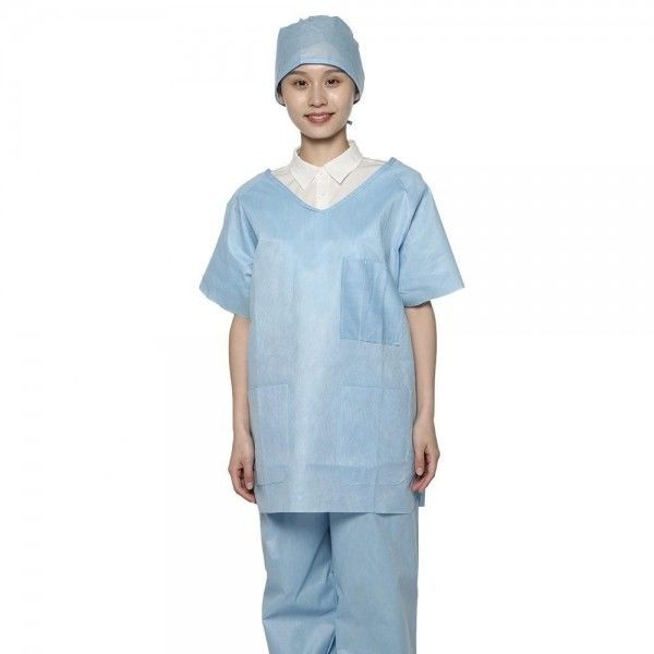 L'hôpital jetable de S-5XL frotte les fournitures médicales de Suit 35gsm SMS d'infirmière