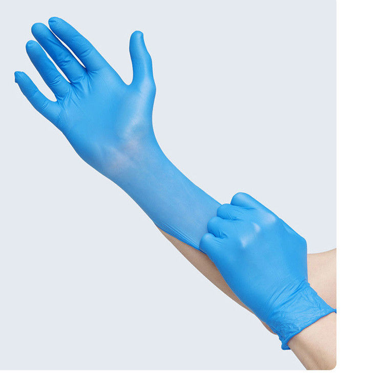Le bleu 6 Mil Xl Nitrile Gloves/510k de ménage a certifié des gants de nitriles