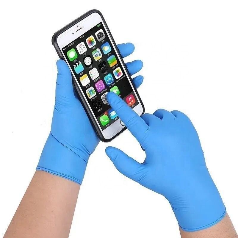 Les gants jetables de nitriles de mécanique de la CE 240mm d'OIN entassent en vrac protecteur chimique