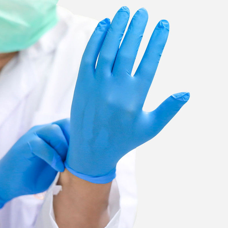 Les gants médicaux jetables de nitriles de Signo saupoudrent librement la longueur de 240MM