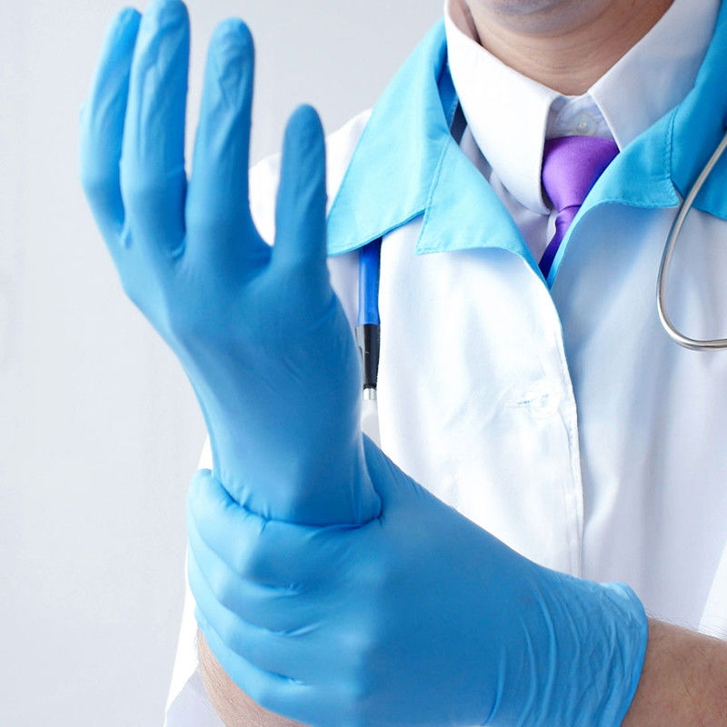 Taille moyennement grande de gants 240MM médicaux approuvés par le FDA de nitriles de la CE petite