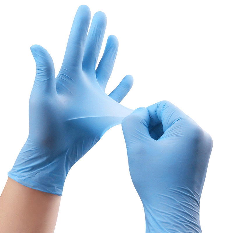 Anti gants bleus statiques de nitriles d'ASTM D6319/12 pouces de gants de nitriles