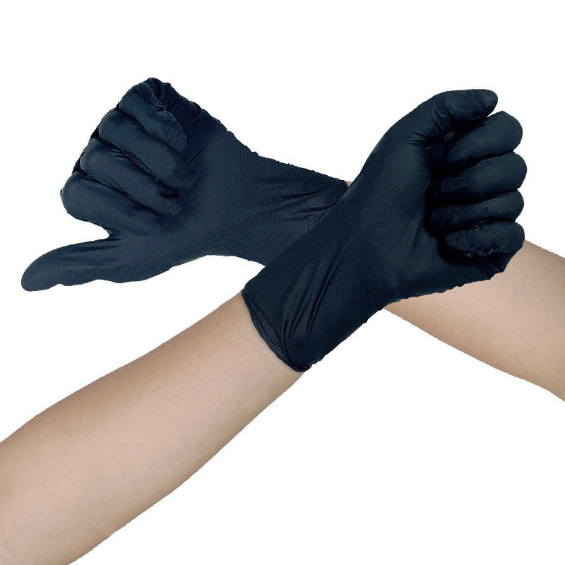 Gants libres de nitriles de poudre stérile de la résistance de larme EN374 pour l'hôpital