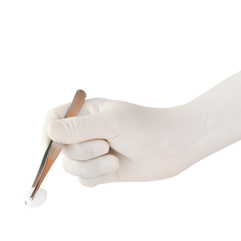 Gants jetables de main d'examen médical du latex EN374 aucune fuite