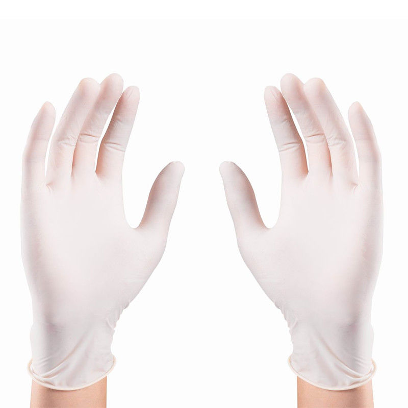 Sentiment de gants médicaux jetables blancs de latex d'EN455 S-XL bon