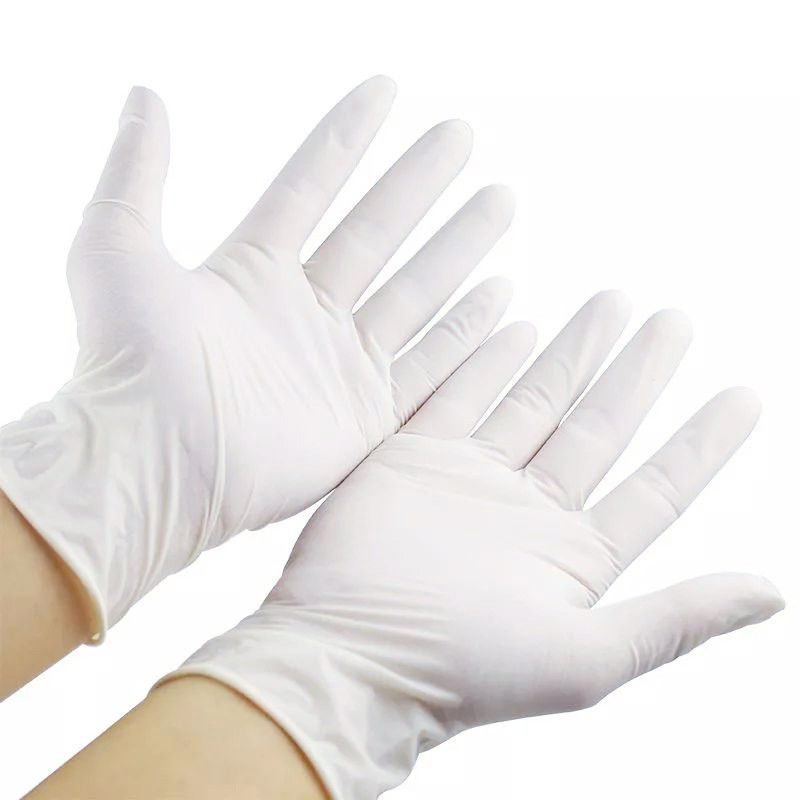 Gants jetables de sécurité de gants de latex de restaurant d'hôtel de résistance de larme ISO14001