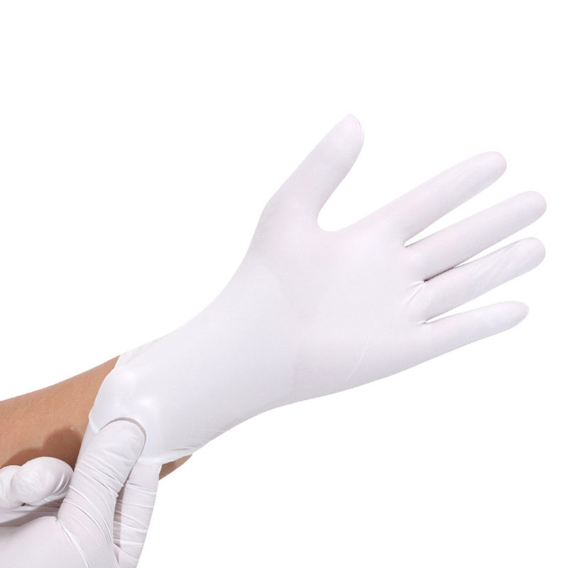 Gants en poudre blancs laiteux de latex de SIGNO jetables AUCUNE FUITE