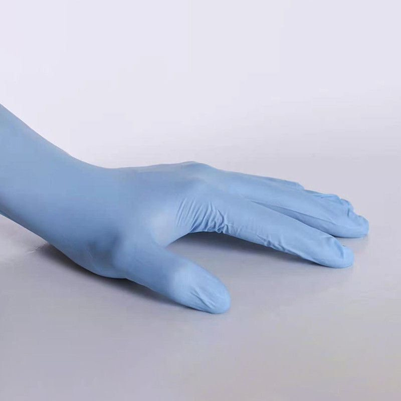 Les gants bleus industriels de mélange de vinyle des nitriles EN374 classent I pour le salon de beauté