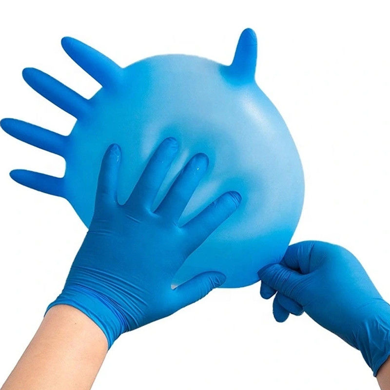 Gants de teinture adaptés aux besoins du client des nitriles 510K de cheveux bleus de gants jetables