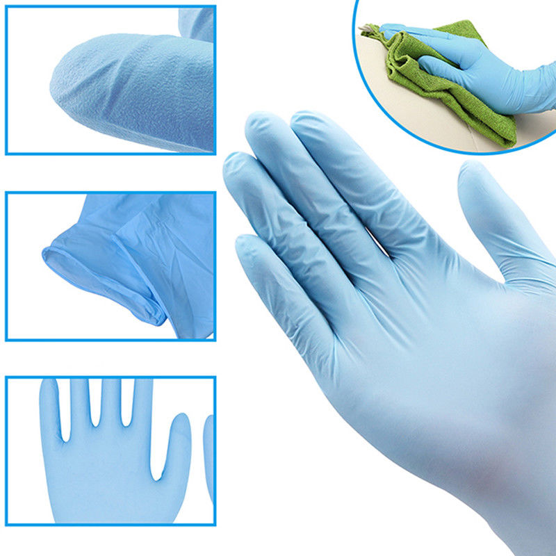 Certification des gants EN455 de mélange de nitriles de vinyle