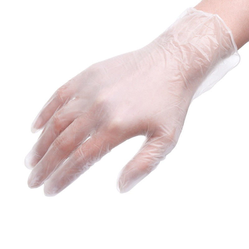 Les gants jetables XL de vinyle de DOP saupoudrent les gants clairs libres de vinyle