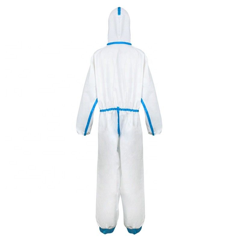 Hôpital costume jetable antistatique non tissé jetable de PPE de combinaison de 50 GM/M