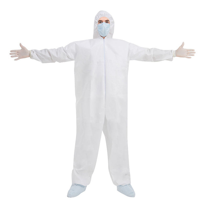 Humidité à capuchon non tissée de costume de combinaison de combinaison jetable d'EN1186 FDA perméable