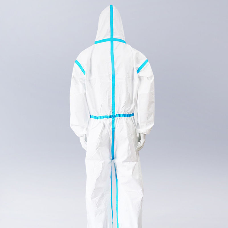 Contre l'humidité médicale jetable de costume de sécurité de combinaison de virus perméable