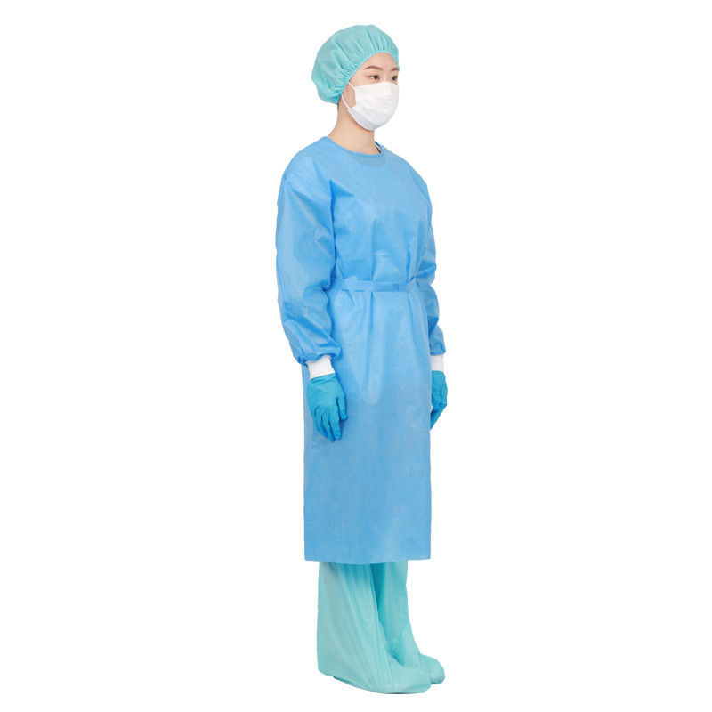 SIGNO imperméabilisent les robes protectrices jetables d'isolement de polyéthylène des robes 45gsm